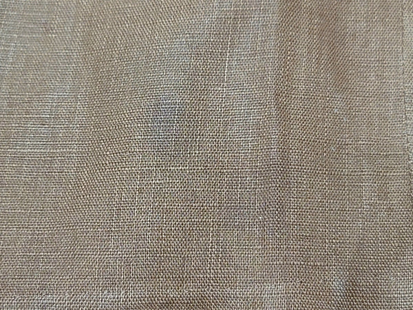 Brown and Tan Colorblock Linen Dress <br> (B-36" W-26.5" H-37")