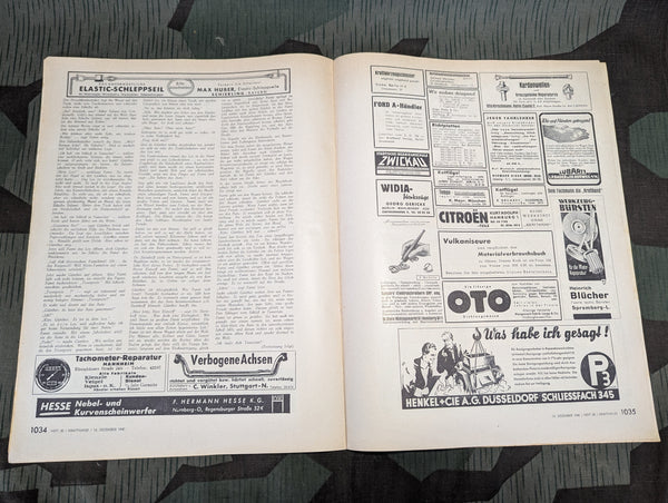 Kraftfahrzeug Handwerk Heft 50 - 14. Dezember 1940 Krafthand