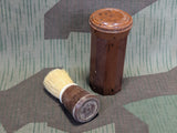 Bakelite Shaving Brush Container and Brush