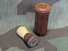 Bakelite Shaving Brush Container and Brush