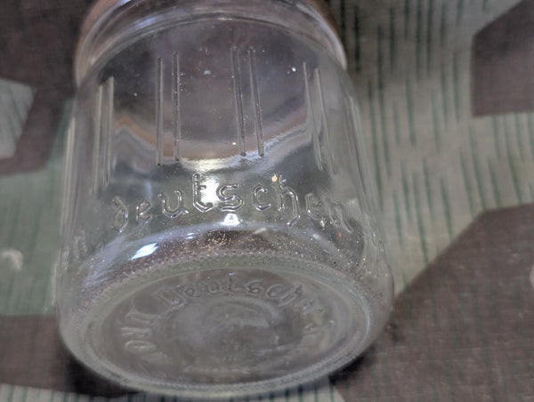 Deutscher Imker Glass Honey Jar Embossed Steel Lid