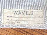 WAVES Seersucker Garrison Cap (Size 21 1/2) AS-IS