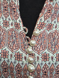 Pink Buddha Stained Glass Novelty Print Dress <br> (B-39" W-30" H-38")