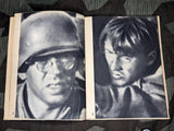 Soldatenantlitz in der Schlacht Candid Soldiers Photos Book