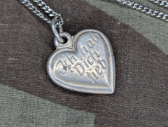 "Ich Hab Dich Lieb" Heart Necklace