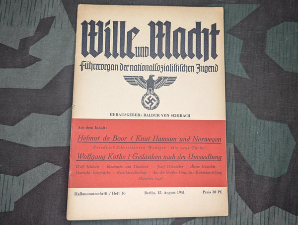 Wille und Macht 15 August 1941 Heft 16