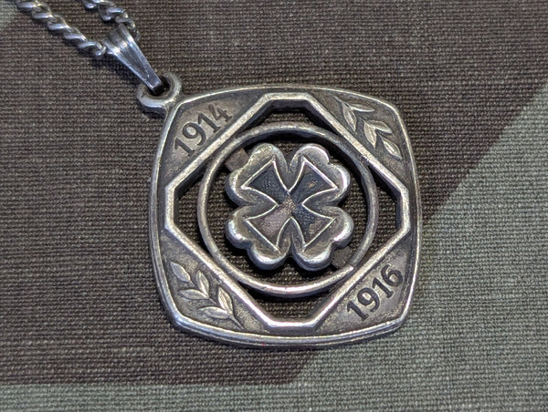 1914 1916 Iron Cross Clover Necklace