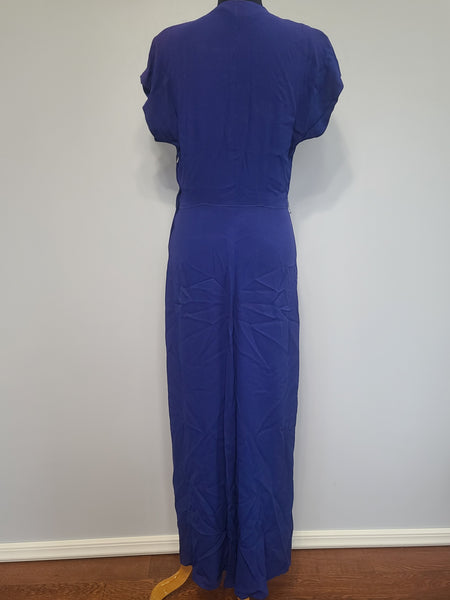 DuBarry Blue Sequin Gown 1945 <br> (B-38" W-29" H-38")