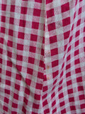 Red and White Gingham Dress <br> (B-41" W-32" H-40")