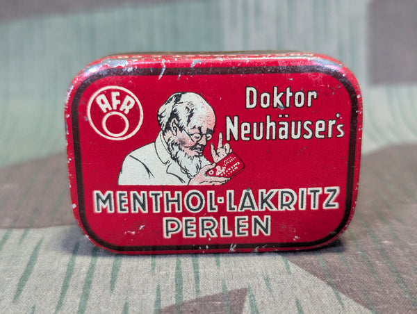 Menthol-Lakritz Perlen Cough Drops Tin