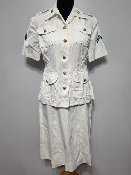USMCWR Women's Marine Corps White Summer Jacket <br> (37" Bust)
