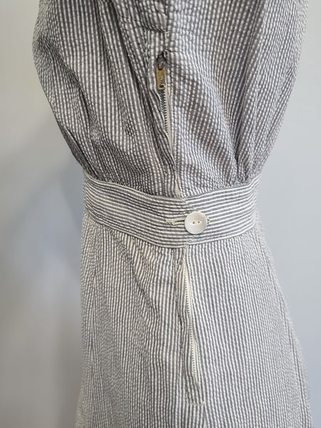 Coast Guard SPARS Seersucker Work Uniform Dress <br> (B-34" W-23" H-31")
