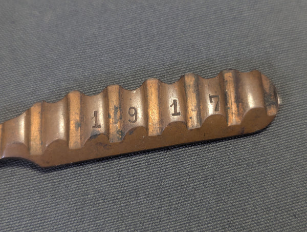 1917 Letter Opener Trench Art Artillery Band