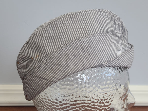 WAVES Seersucker Garrison Cap (Size 21 1/2) AS-IS