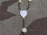 German Rosary with Off-White Beads