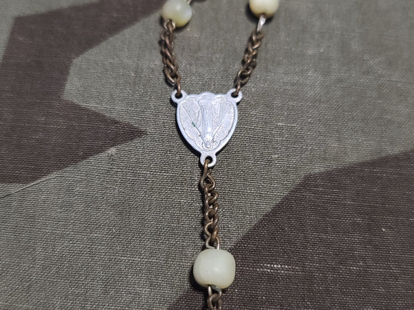 German Rosary with Off-White Beads