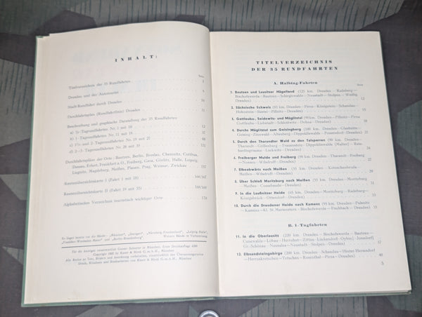 Sonnabend Sonntag in Auto Dresden Touring Book 1935