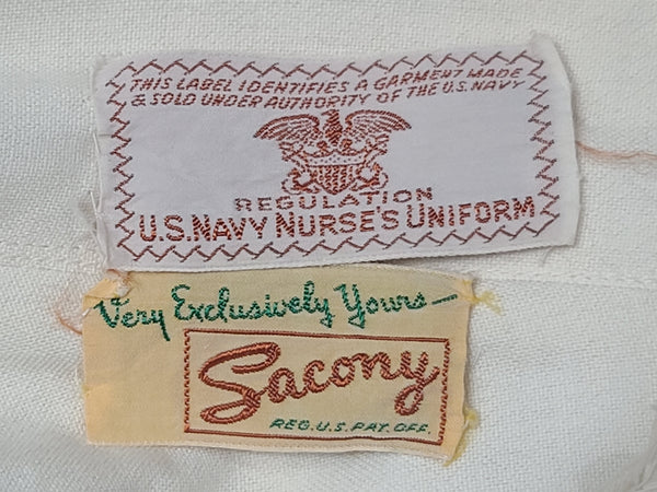 NNC Navy Nurse White Uniform Jacket and Skirt <br> (B-33" W-25" H-33.5")