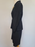 German Black Dress with Fur Trim <br> (B-34" W-29.5" H-38")