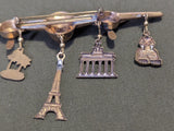 B-25 Plane Pin with City Charms