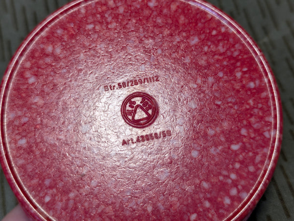 East German Red Speckled Butter Dish