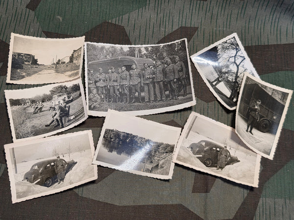 Lot of 8 Soldiers Photos Vati 1941/1942