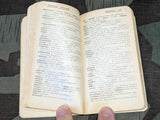 WWI German - French Tornister Dictionary