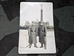 Original Picture Postcard Two Soldiers in Berlin Tiergarten