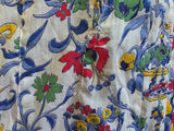 Brightly Colored Flower Print Dress <br> (B-38" W-28" H-33")