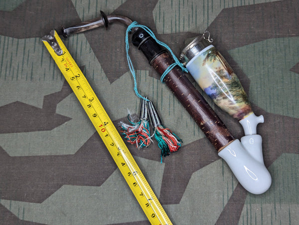Hand Painted Deer Traditional German Pipe