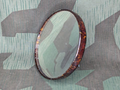 German Round Celluloid Shaving Mirror