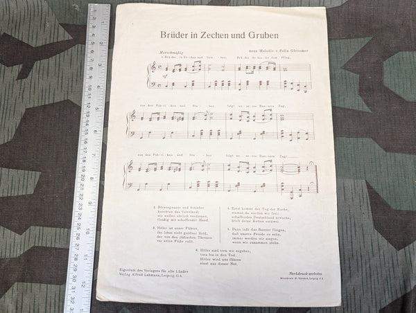 Horst Wessel Lied Sheet Music Volks Ausgabe