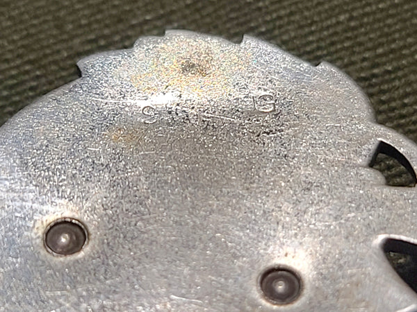 Army Eagle Marcasite Sweetheart Necklace