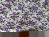 Purple Flower Print Dress <br> (50" Bust)