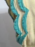 Yellow Lanz Dress with Scalloped Trim <br> (B-32" W-26"" H-39")