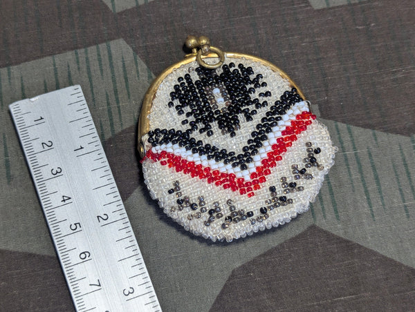 Tiny WWI Era German Beaded Patriotic Purse
