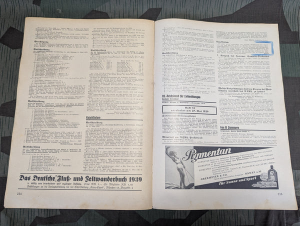 Canoe Sport Magazine 20 Mai 1939 Heft 12