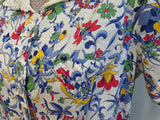 Brightly Colored Flower Print Dress <br> (B-38" W-28" H-33")