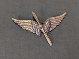 Army Air Corps Winged Propeller Sweetheart Brooch