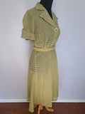 Lightweight Yellow Stripe Dress <br> (B-40" W-28" H-40")