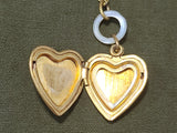 Marine Corps Sweetheart Locket Necklace Mother of Pearl