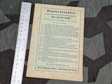 1940 Das Lied der Front Song Book Heft 3