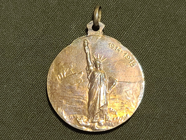 Woodrow Wilson WWI Medal Fob Dropsy