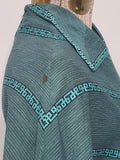 Teal Green Stripe Design Dress <br> (B-34" W-27")