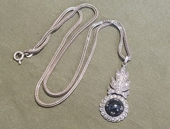 Sterling Silver Marcasite Necklace 925 Italy
