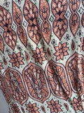 Pink Buddha Stained Glass Novelty Print Dress <br> (B-39" W-30" H-38")