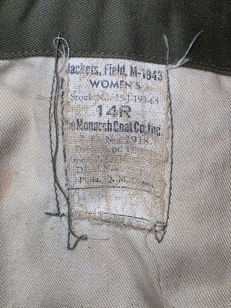 Women's M43 Field Jacket 14R (45" Bust)