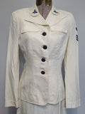 US Navy WAVES White Uniform Jacket & Skirt <br> (B-36" W-24" H-34")
