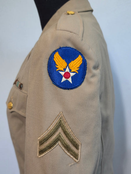 WAC Khaki Jacket Enlisted with Insignia <br> (37" Bust)