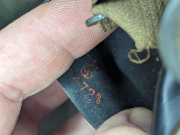 M38 Gas Mask in Late War Can with Lenses, Cloth, and Retainer